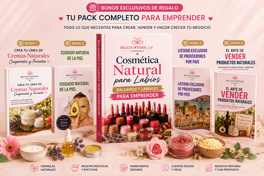 Belleza Vegana Artesanal: Labiales y Bálsamos 100% Naturales + 4 Regalos Exclusivos🎁